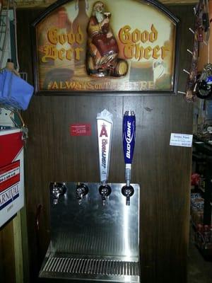 Now serving Bud Light and Coors Light on tap