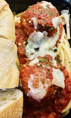 Takeout-Bucatini & Meatballs