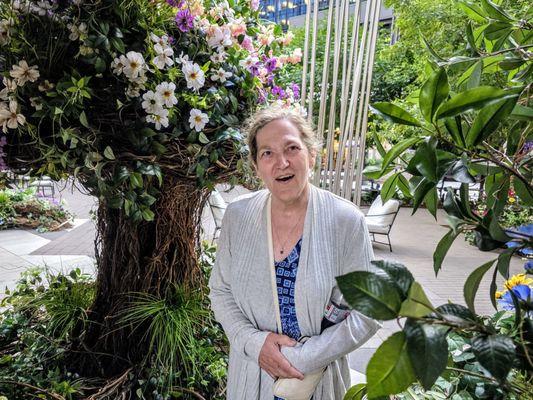 Deb at Superette Courtyard