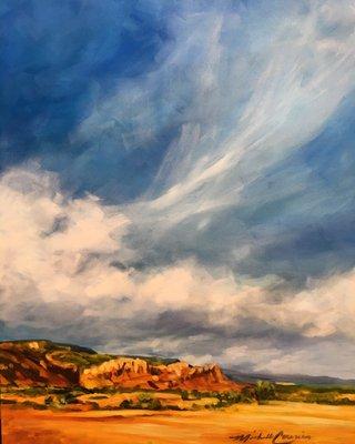 Desert Sky 24x36 acrylic painting by Michelle Courier