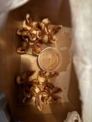 dry tasteless cream cheese wontons from thai belly