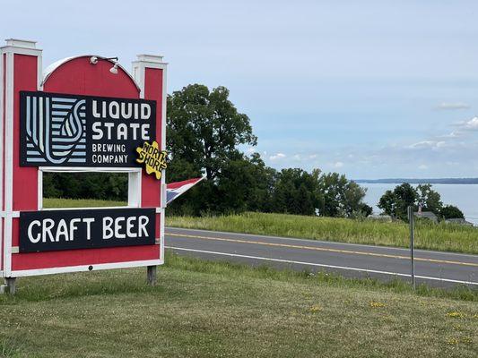 Liquid State Brewing Company Company sign