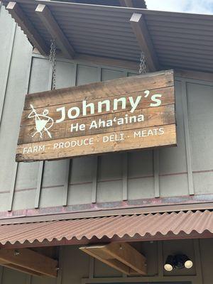 Signage to Johnny's awesome marketplace