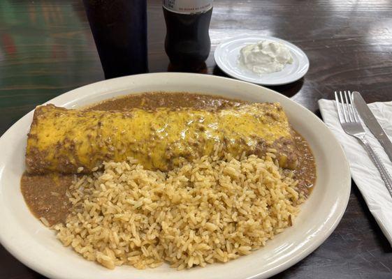 Fantastic Chicken Burrito Meal !!!