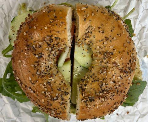 Egg, Avocado, Tomato, Arugula, Cucumber