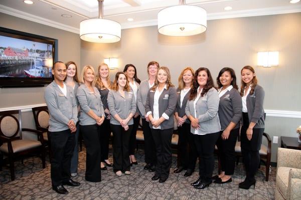 Meet our Clinical staff, standing in our brand new Chelmsford waiting room.