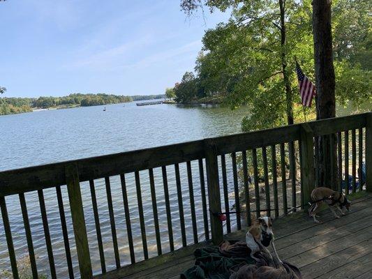 Water view from tent landing.