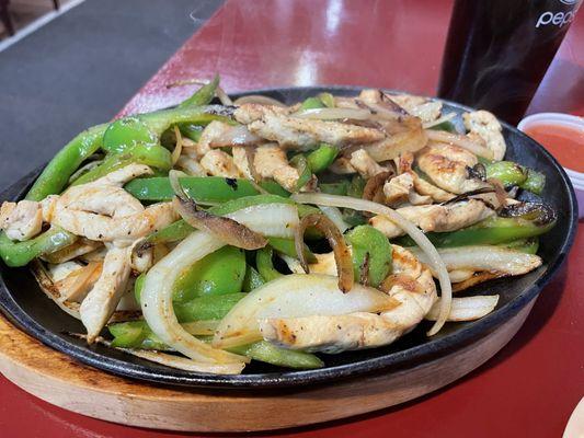 Chicken fajitas fresh