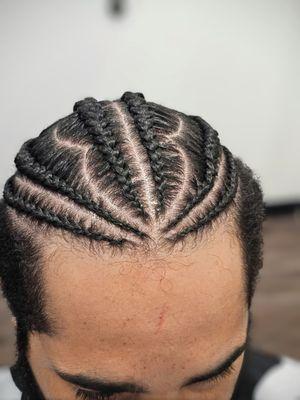 Men cornrow