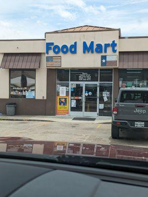Exterior of Food Mart
