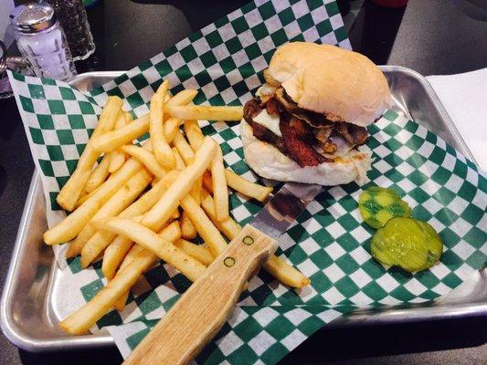 Cowboy Burger with Fries