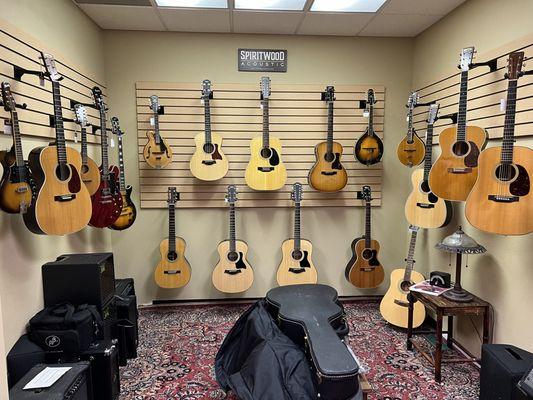 We have a great selection of fine acoustic instruments.