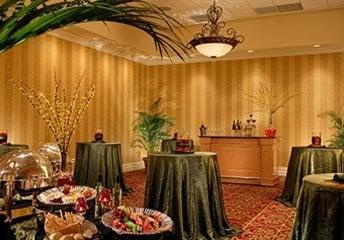 Reception area for an afternoon wedding