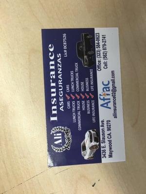 Ali Insurance and Income Tax services