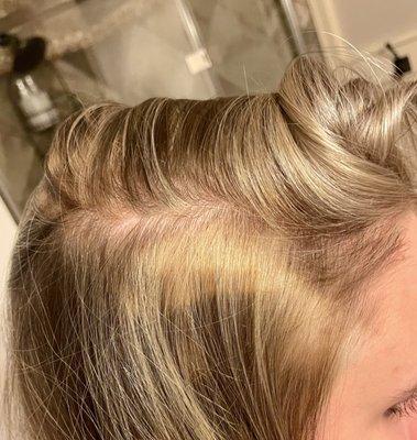my hair the day after my appointment