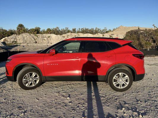 Car in question that had lost a belt and compressor.