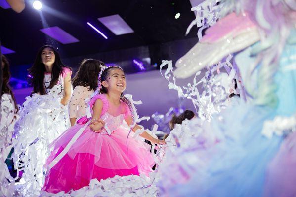 My daughter having the time of her life