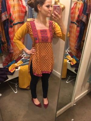 Trying on different tops! On sale for $30!