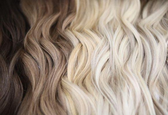 Hand tied hair extensions