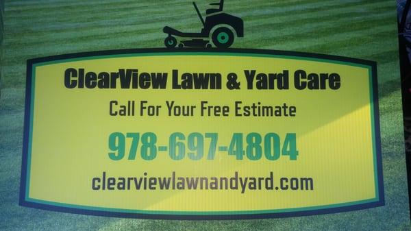 "The Choice is Clear with ClearView" Professional Landscaping, with services like monthly Lawn Care, Spring and Fall Clean ups and much more