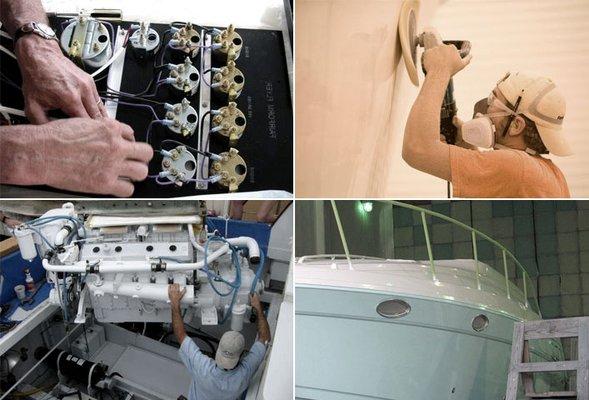 Certified mechanics, electricians, painters and carpenters. huckinsyacht.com