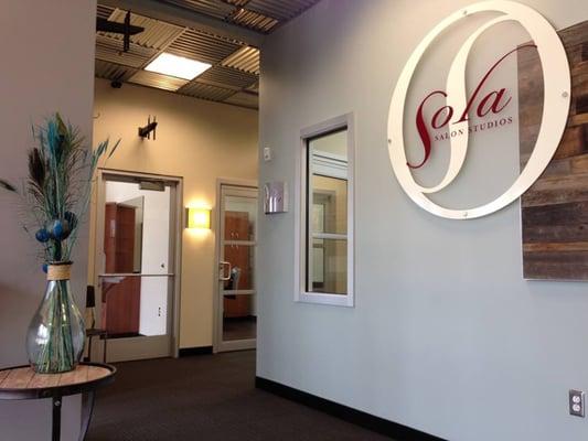 Enter Sola Salons and take a left. I'm the first studio on your right #31. The small window next to the Sola sign looks right into my space.