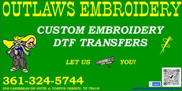 Outlaws Embroidery