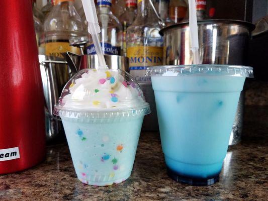 Italian Soda
Cotton Candy Frappé