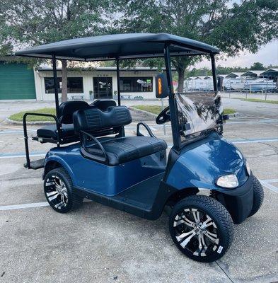 One of our custom built retail golf carts