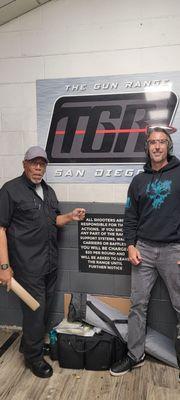 James and Me at The Gun Range San Diego