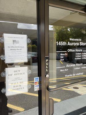 Out of office notice