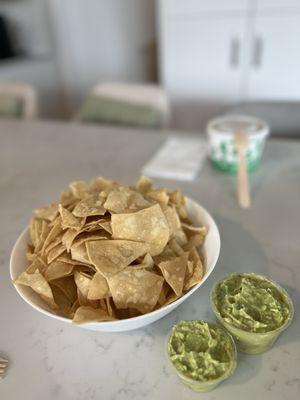 Their yummy chips and guacamole.