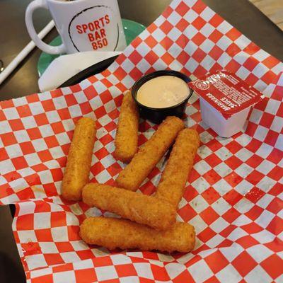 Mozzarella sticks are decent.