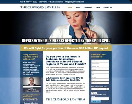 BP Oil Spill Attorney | Clay Crawford | ClayCrawford.com
