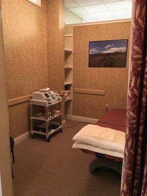 One of the treatment rooms