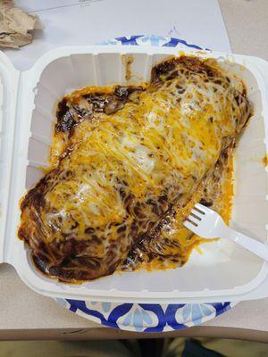 Mixed burrito. Wet. Outstanding! The enchilada sauce is awesome.