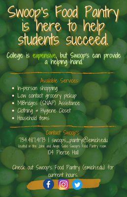 EMU Swoop's Student Pantry