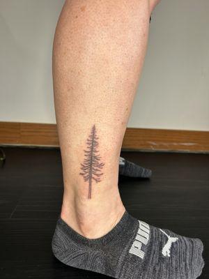 Tattoo on leg