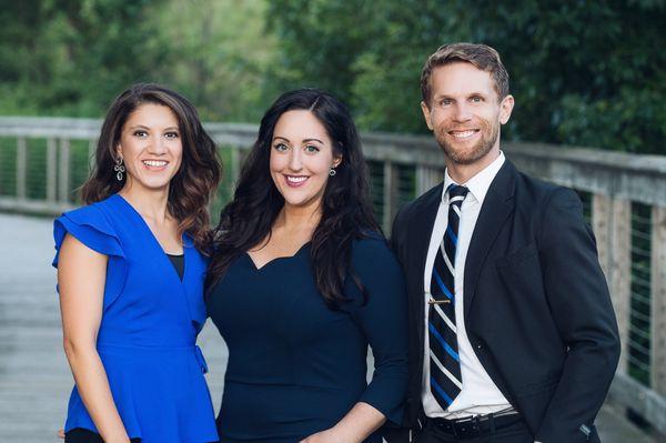 Left to Right: Dr. Natasha, Dr. Kristin, Dr. John