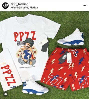 Samples of their merch they have instore advertised on their instagram page