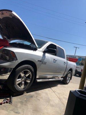 My Truck being fixed