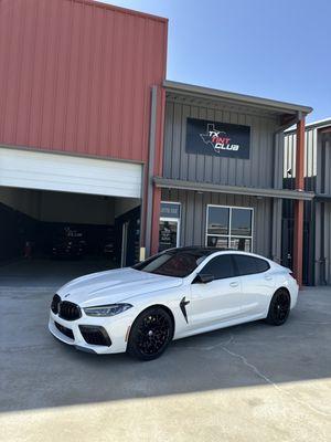 M8 blackout package with ceramic tint