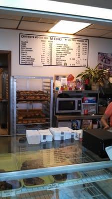 K Donuts menu... Short and sweet.