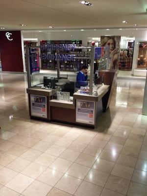 The store is a kiosk, not a "storefront"