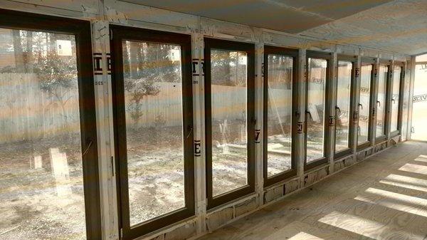 High efficiency windows turn a deck into a 4 season sunroom