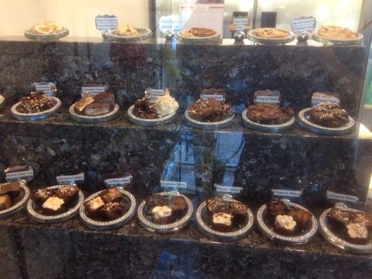 Fresh baked cookies and chocolates.