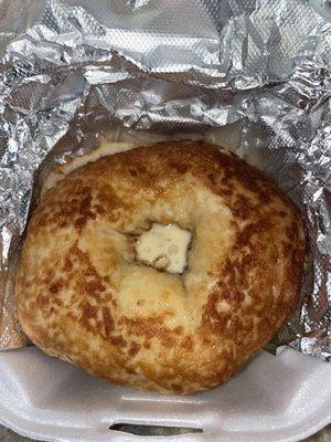 Asiago bagel with an egg white .. so good!