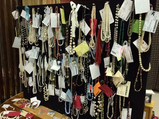 Spring 2915 Sale- Some of the selection of necklaces for sale.