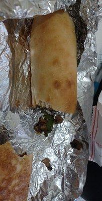 All I can say is wow. If you like your cheesesteak on a roll the size of a hotdog bun GREAT! But I don't.