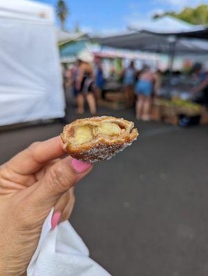 Look! Slices of banana.